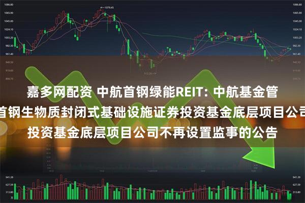 嘉多网配资 中航首钢绿能REIT: 中航基金管理有限公司关于中航首钢生物质封闭式基础设施证券投资基金底层项目公司不再设置监事的公告