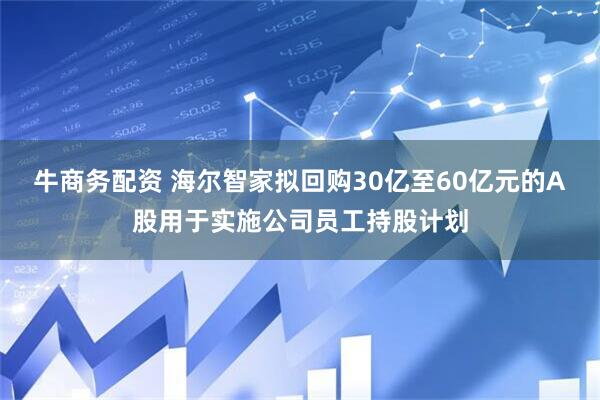 牛商务配资 海尔智家拟回购30亿至60亿元的A股用于实施公司员工持股计划